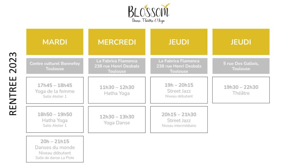 Planning 2024 2024 Blossom Toulouse